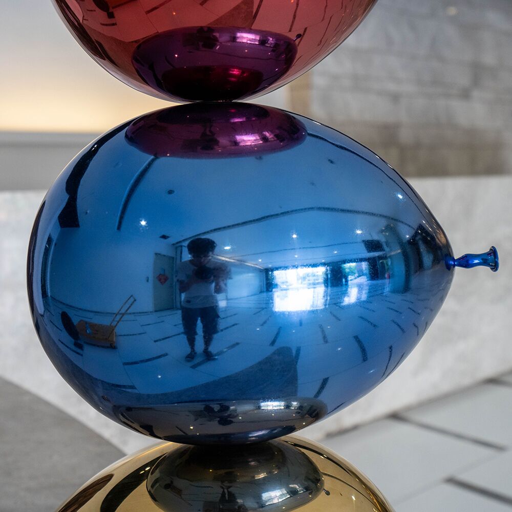 Stainless Steel Balloon Sculpture | Modern Luxury Home Decor Art Piece - Image 3