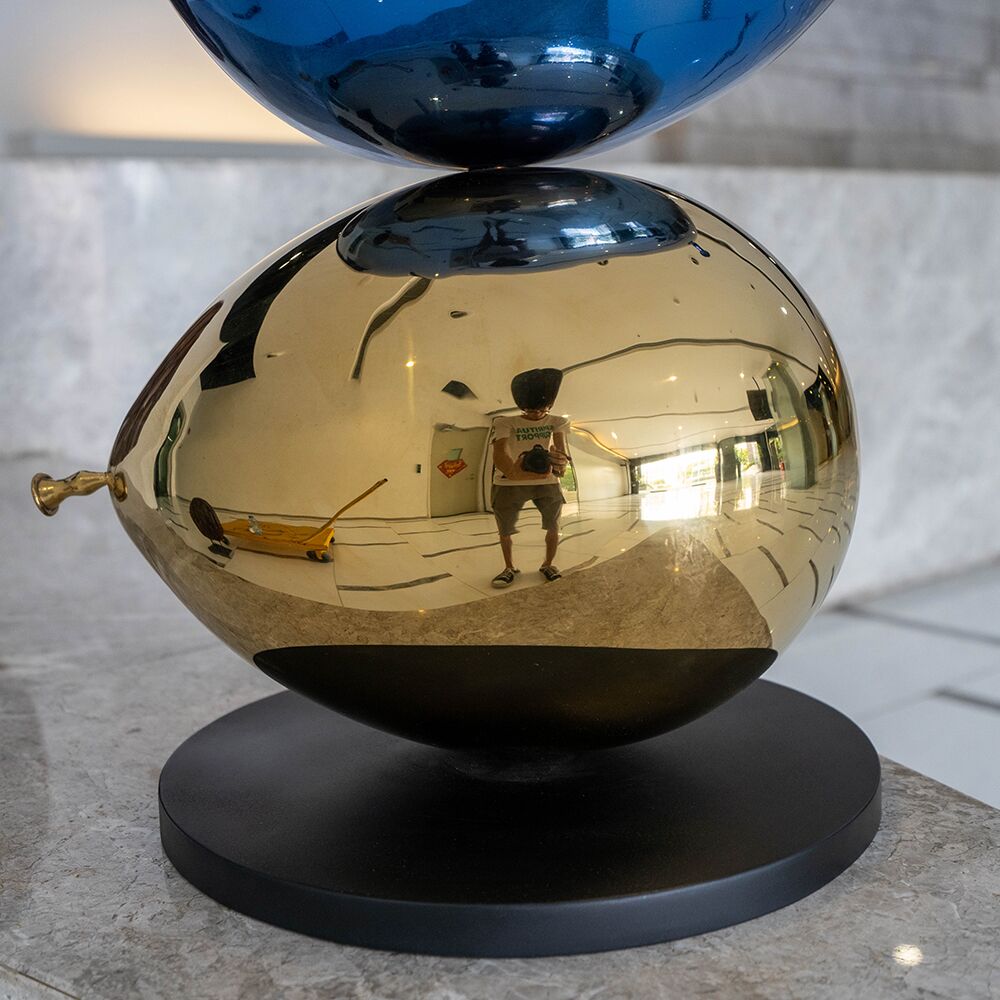 Stainless Steel Balloon Sculpture | Modern Luxury Home Decor Art Piece - Image 4