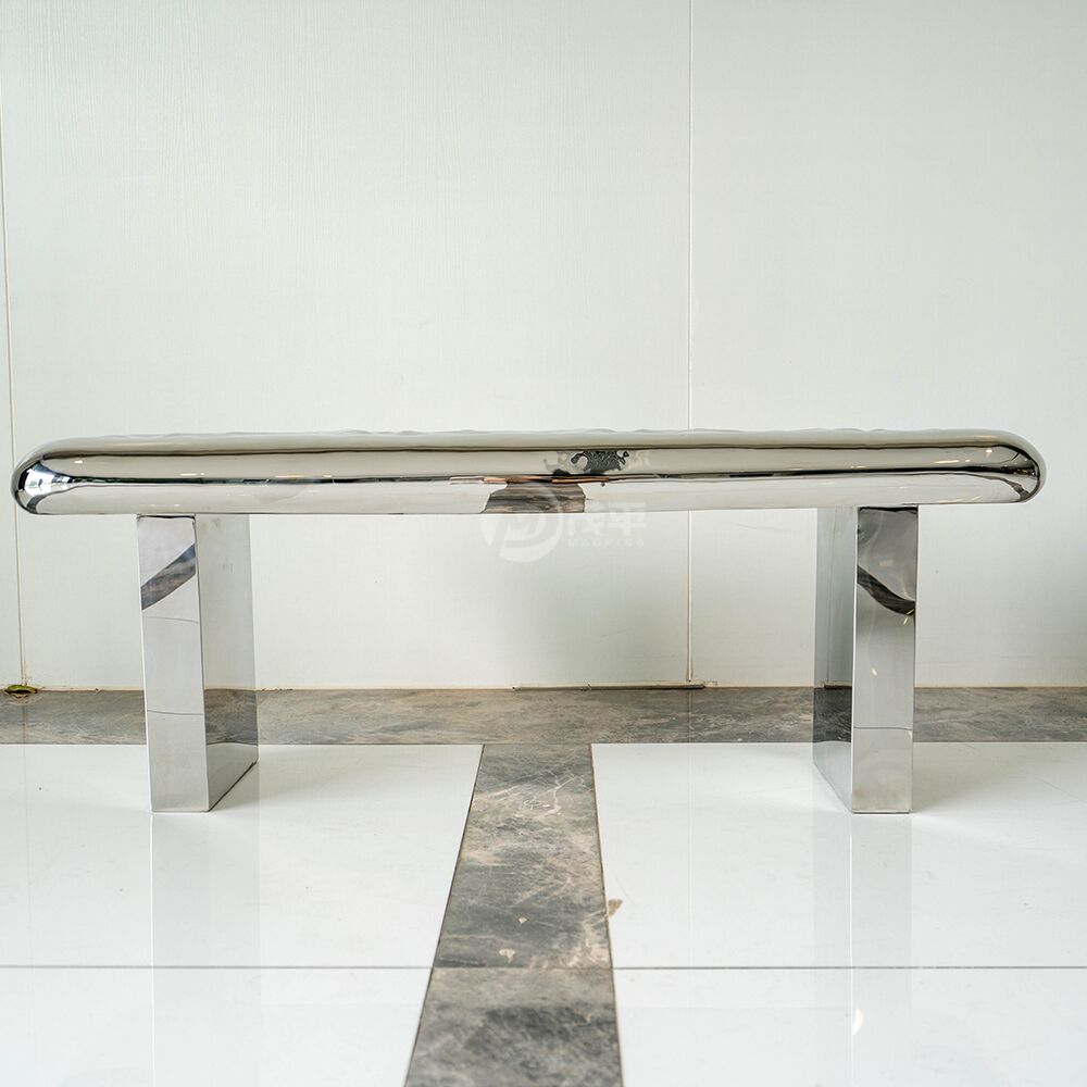 Garden decoration stainless steel bench Sculpture MP-O0007 - Image 2