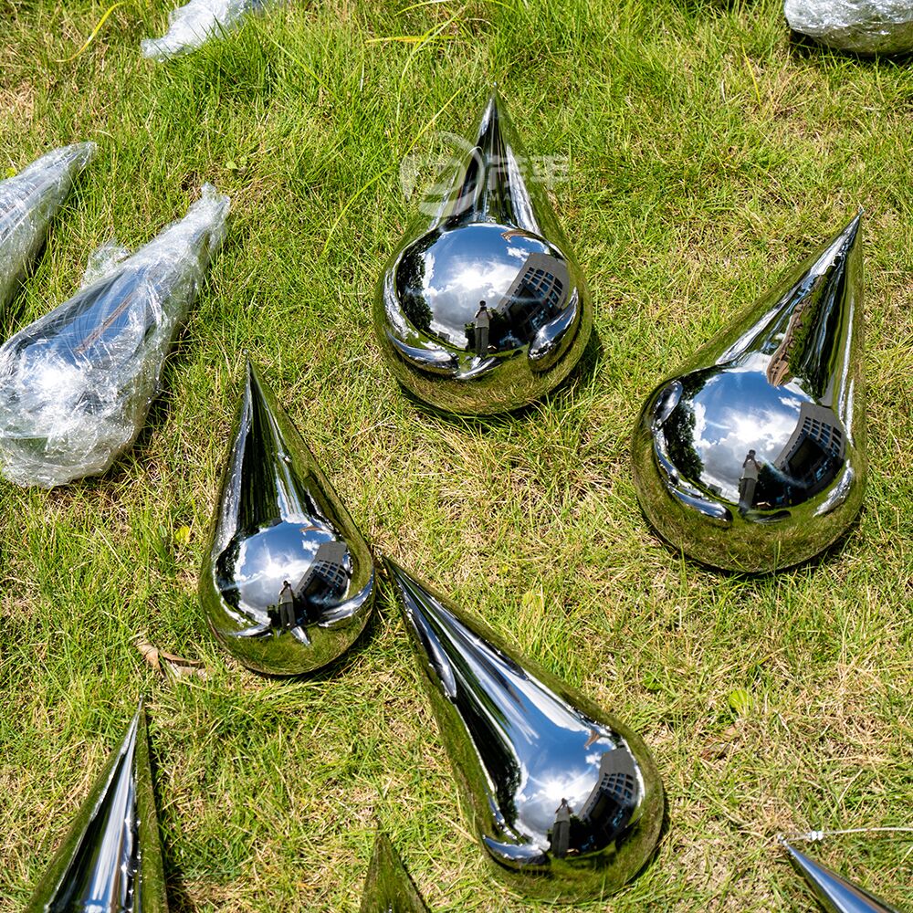 Bedroom Living Room Modern Hanging Water Drop Stainless Steel Sculpture For Home Decor Luxury MP-I0004 - Image 5