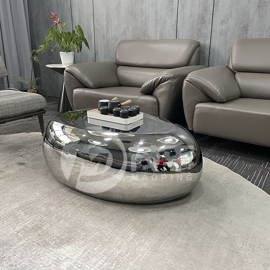 Creative stainless steel coffee table - Image 4