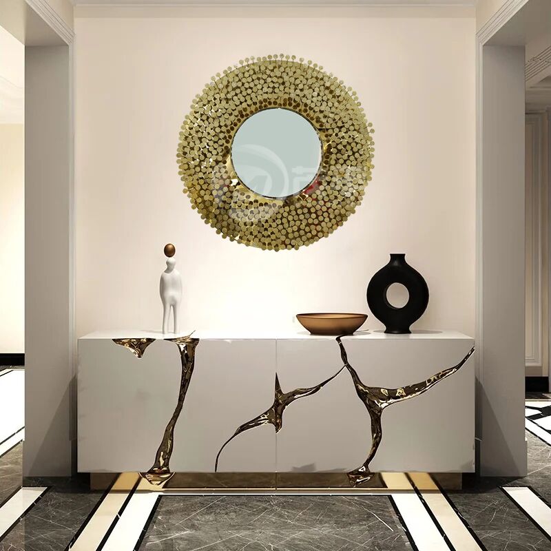 Creative metal art nail sculpture for wall decoraion