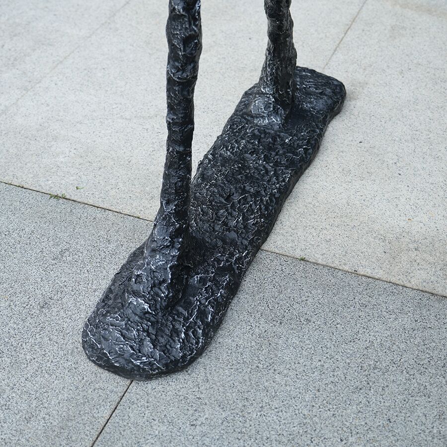 Fiberglass Walking Man Sculpture | Modern Abstract Art Statue for Interior Decoration - Image 5