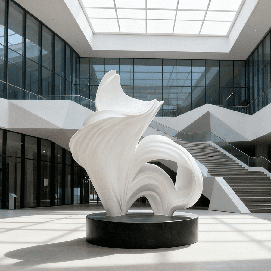 Abstract fiberglass sculputre251121-3