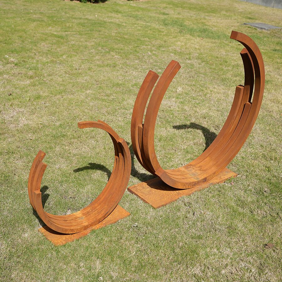 Corten Steel Poolside Sculpture 1