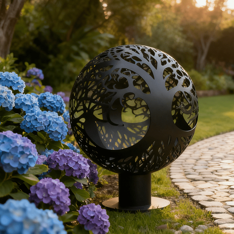 Hollow Sphere Garden Sculpture 6