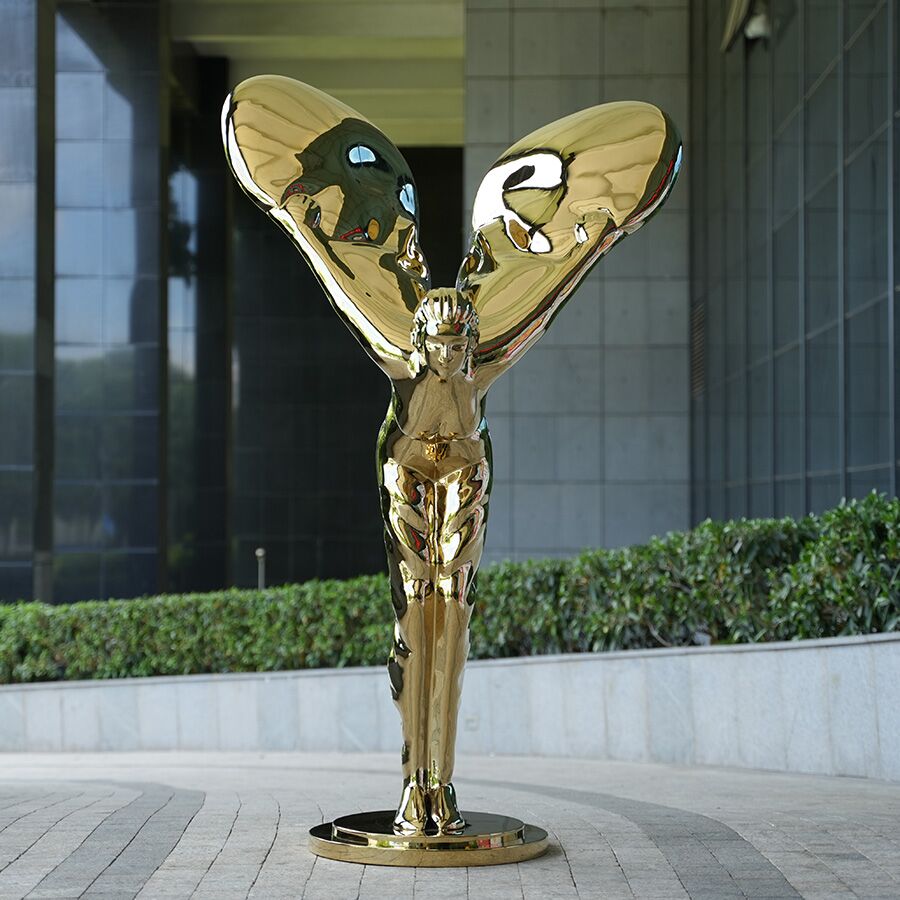 Steel Angel Sculpture 1