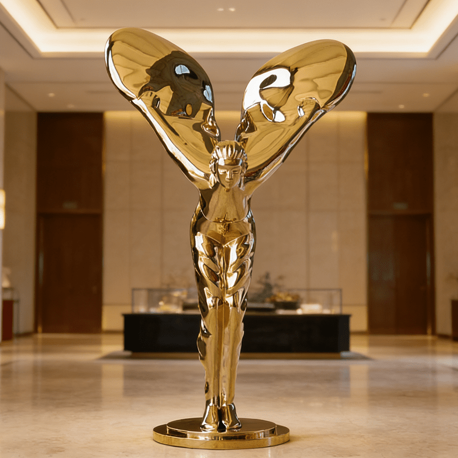 Steel Angel Sculpture M