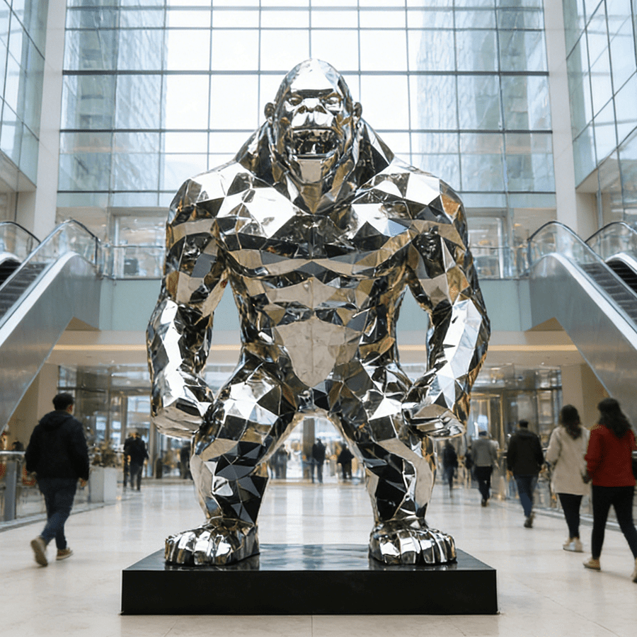 Metal King Kong Sculpture 7