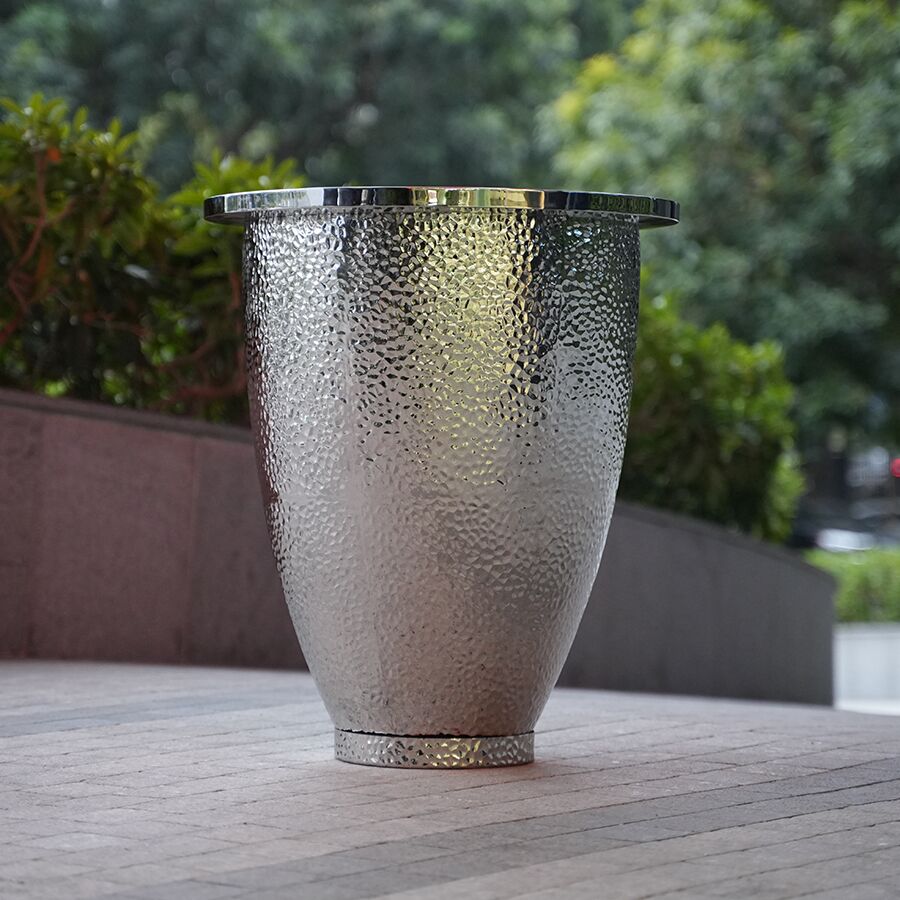 Contemporary Steel Planter for Hotel Lobby 1